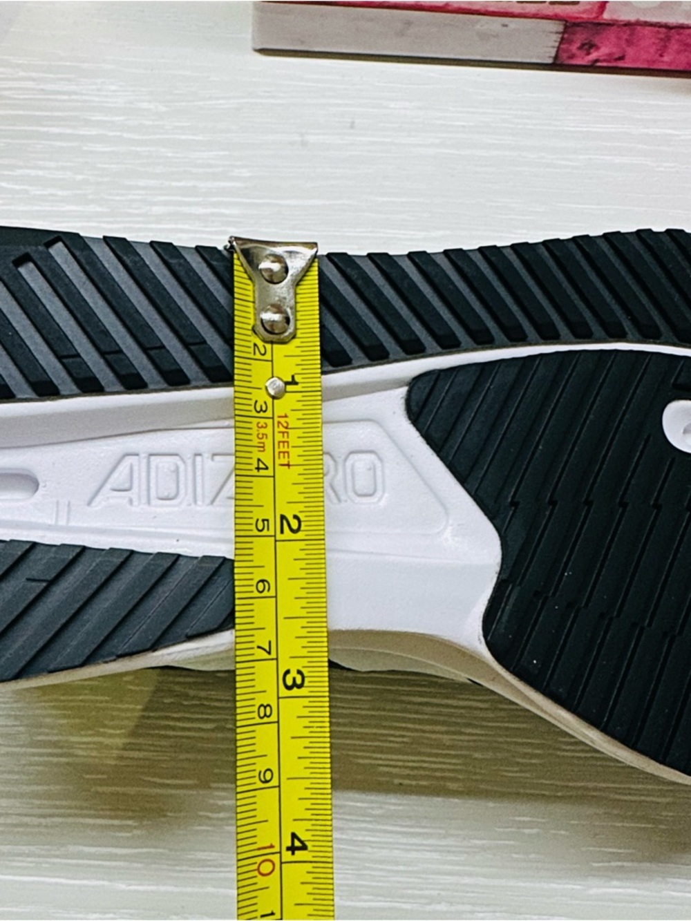 Size 7 adidas Black & White Performance Running Sneakers - Picture 12 of 13